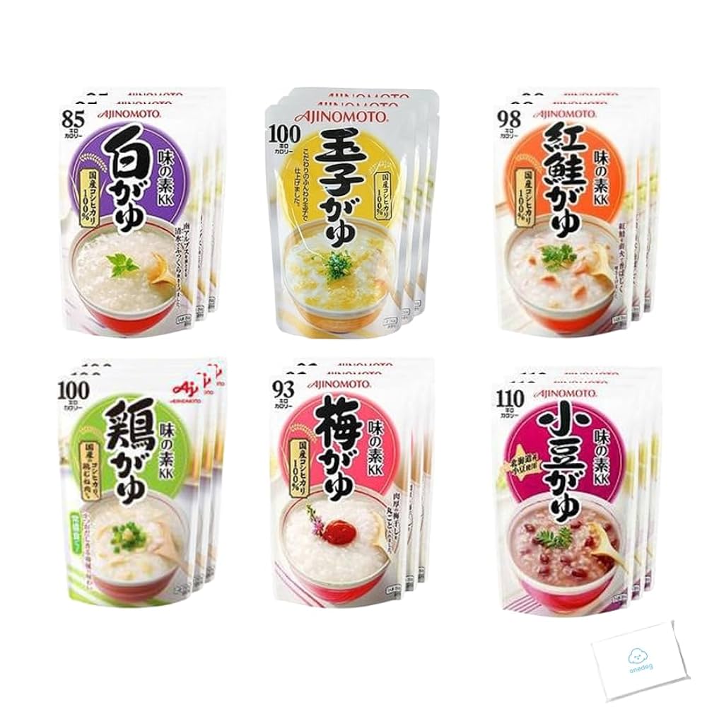 Amazon.co.jp: 味の素KK おかゆ 18袋セット (6種類 × 各3袋