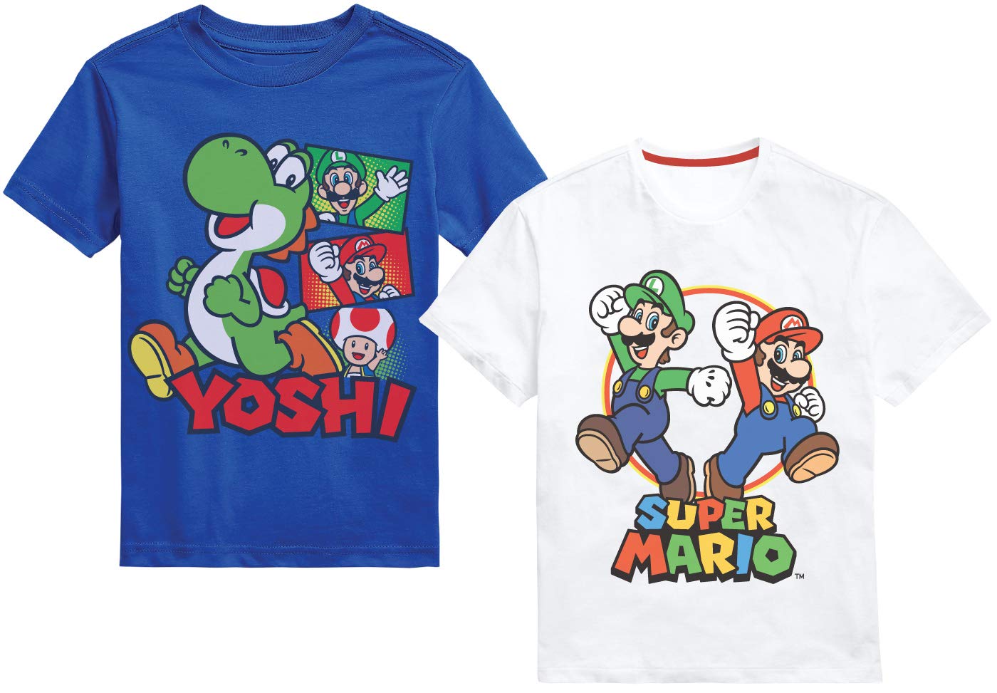 Nintendo Super Mario Bros. Boys Mario Kart & Friends Graphic Short Sleeve T-Shirts
