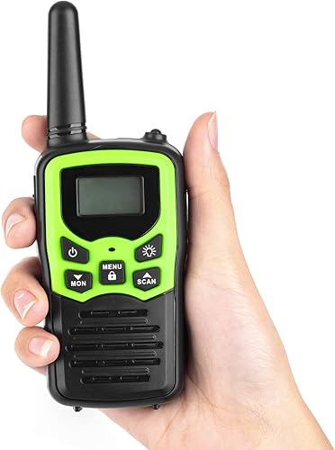 Miniatura 4 de Walkie Talkies para adultos de largo alcance, paquete de 10 radios de 2 vías de hasta 3 millas de alcance en campo abierto 22 canales FRS Walkie