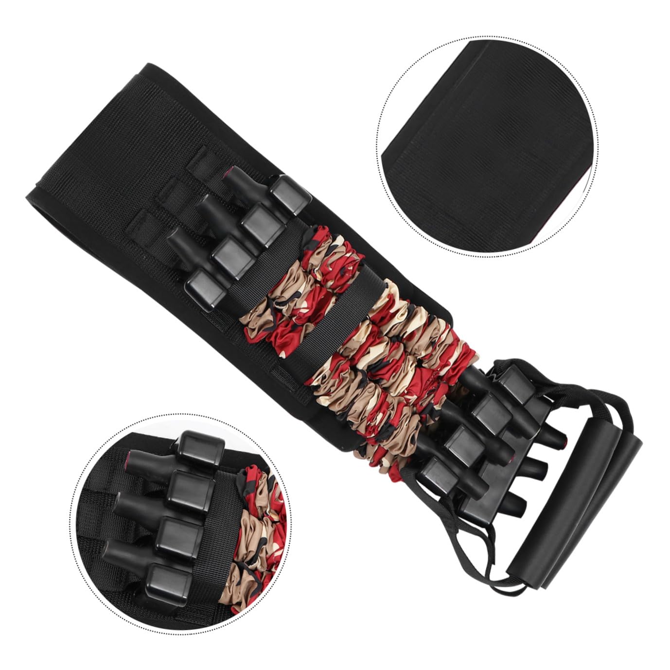 BESTonZON Fascia Elastica per Allenamento Muscoli Pettorali Nastro di Resistenza in Nailon, Sottile e Cintura Imbottita per Esercizi di Espansione Toracica e Fitness