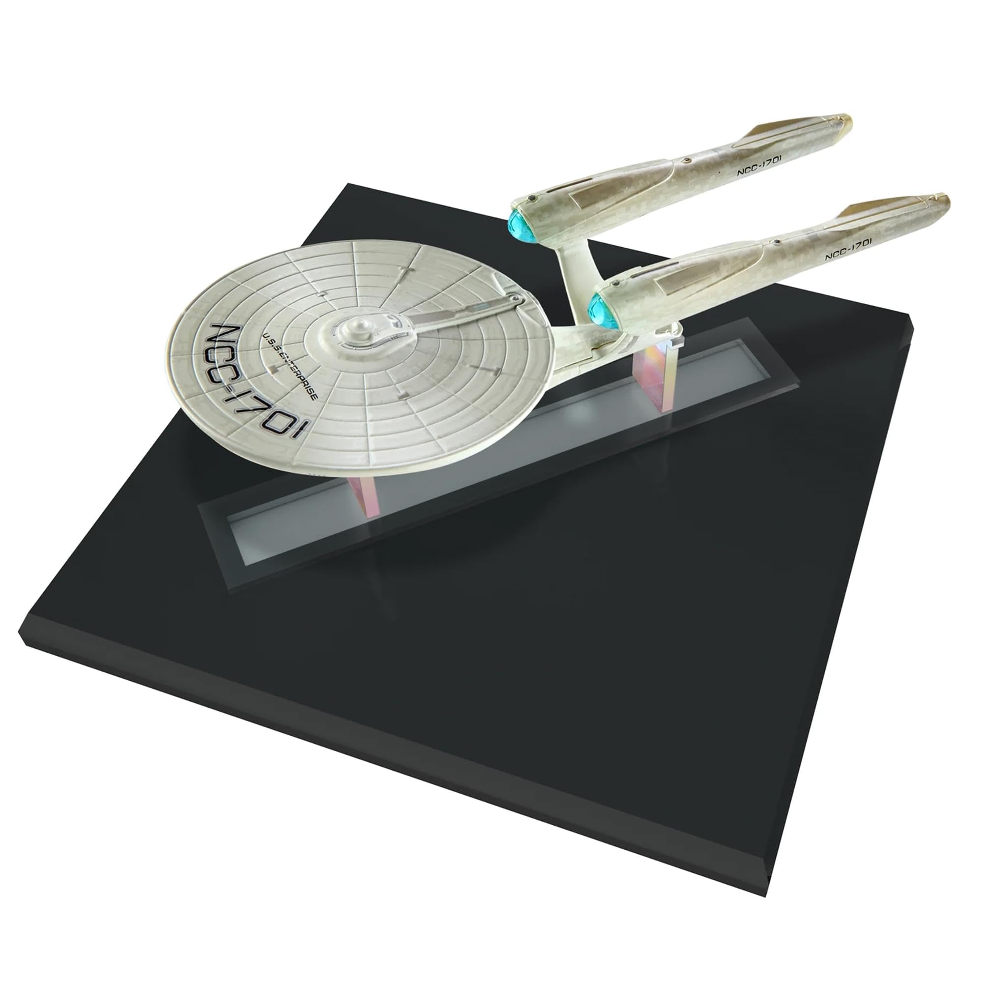 Star Trek (2009) USS Enterprise NCC-1701 (Kelvin) Juego de barco fundido a presión y libro
