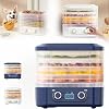2025 New Food Freeze Dryer Machine - 5-Tray Home Dehydrator with Digital Timer & Temperature Control | Perfect for Fruits, Meat, Veggies, Candy & Healthy Snacks blue