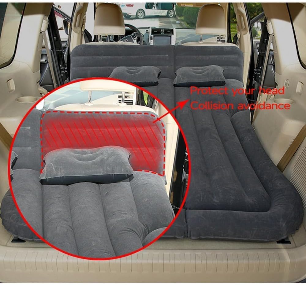 Car Inflatable Mattress for Volkswagen ID. Buzz California 2025, Portable Air Bed Rear Trunk Camping Bed Back Seat Mattress Folding Air Bed Cushion