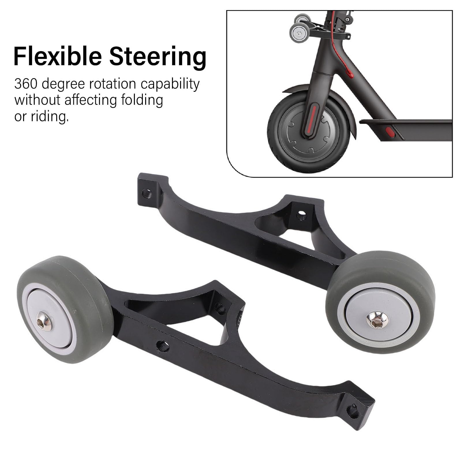 Béquille Latérale Pour Trottinette Xiaomi M365 – Alliage Aluminium Blanc, Pliable, 14,5 Cm