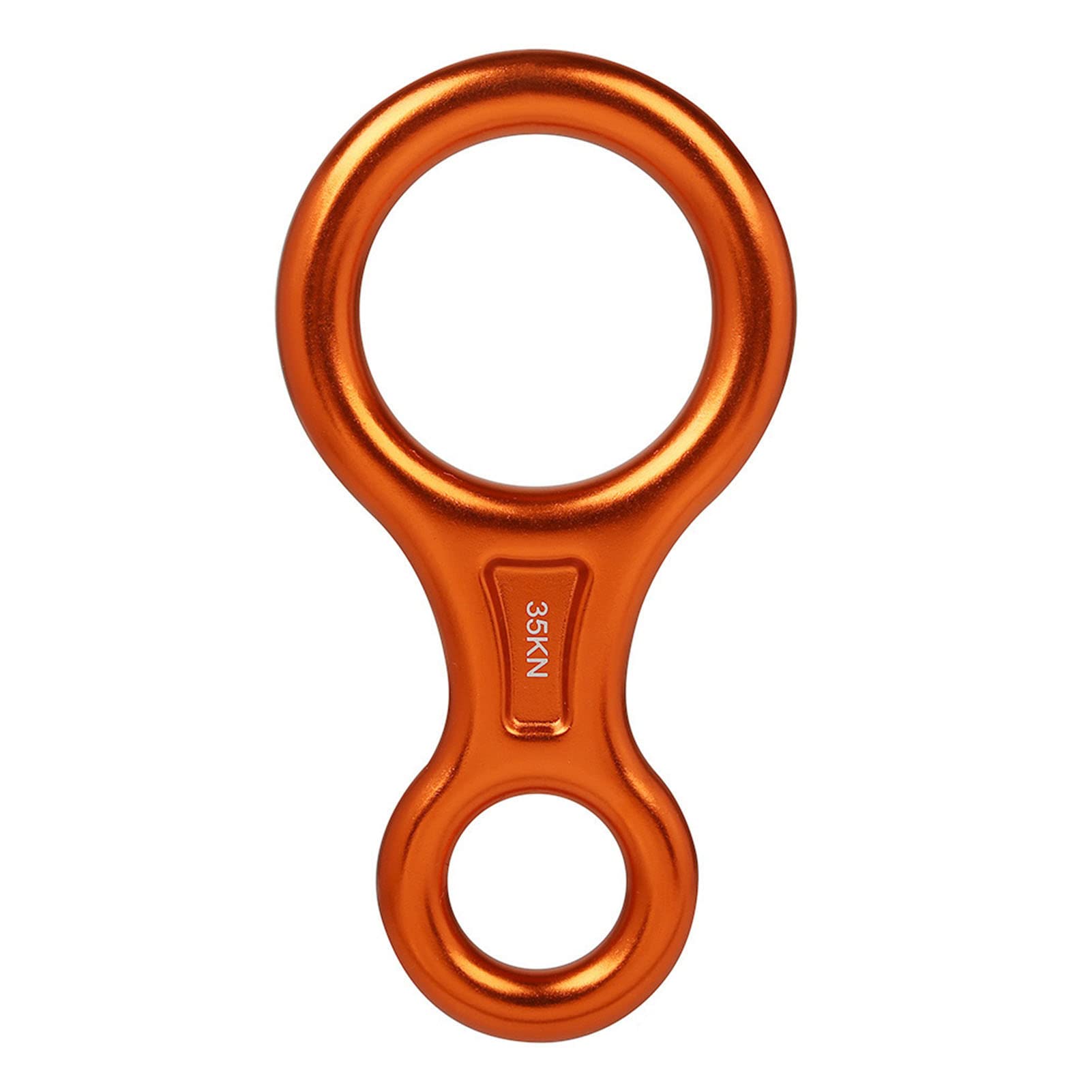 Dpofirs Descendeur Figure 8, 35KN Figure d'escalade en Aluminium Descendeur Robuste 35KN avec Surfaces Plus Lisses pour l'escalade en Tyrolienne Sauvetage en Descente
