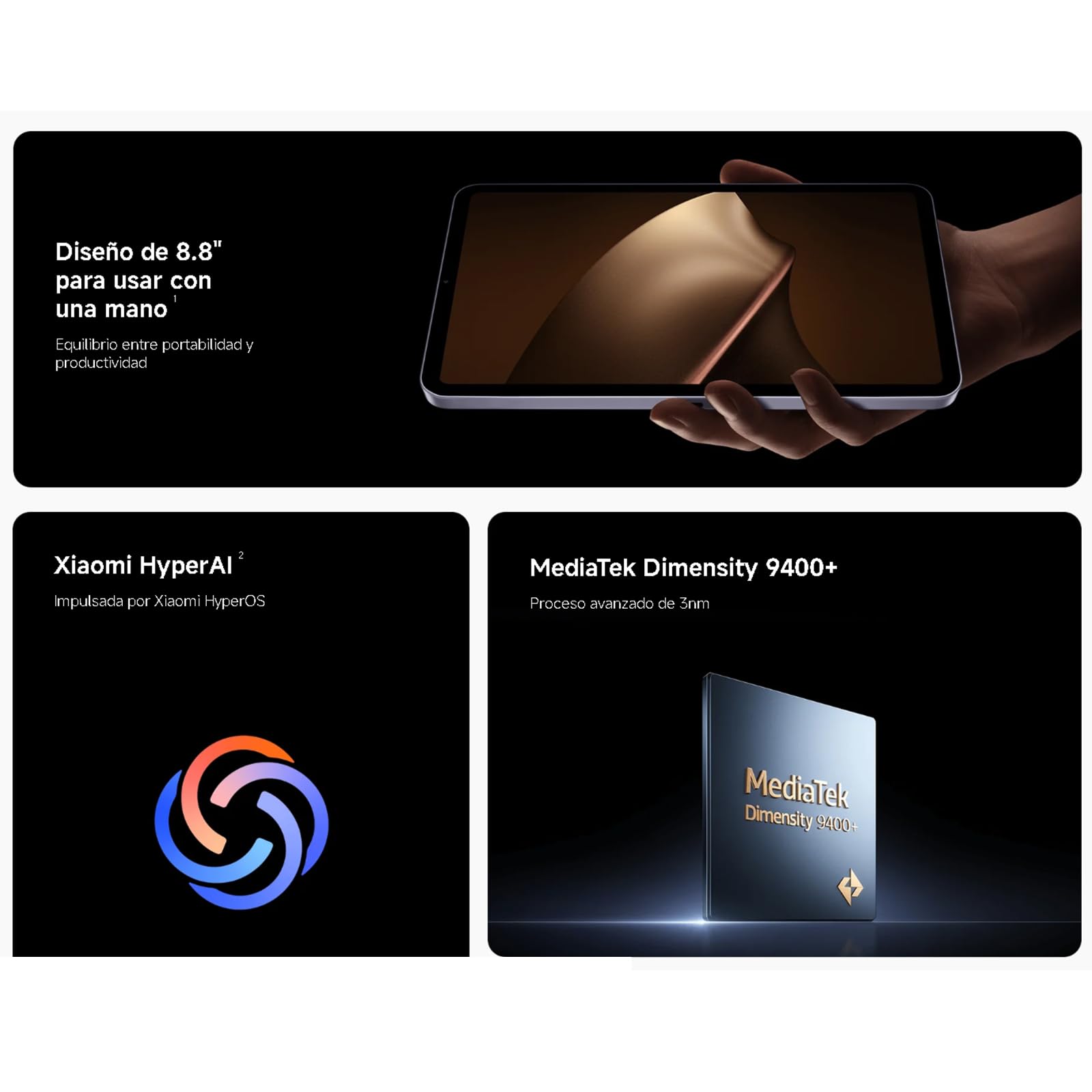 XIAOMI Pad Mini 8.8 Inch Tablet, 3K Display, 256 GB, MediaTek