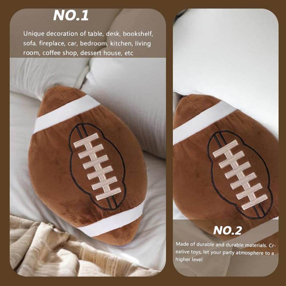 HTGWCG American Football Plushkissen, Indoor Football, National Footballs League geformtes Kissen - Image 2