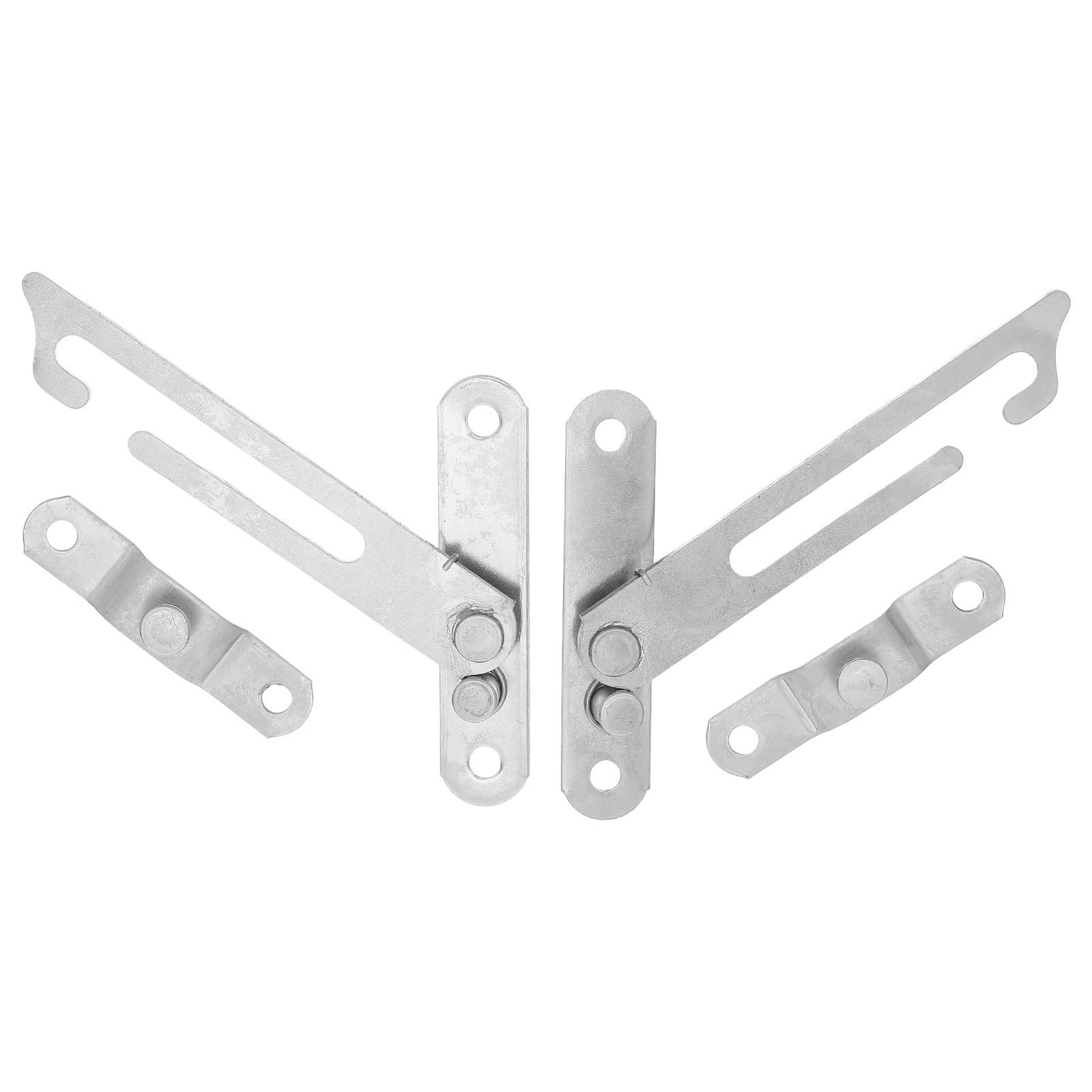 Limitador de ventana regulable de acero inoxidable con ajuste de ángulo, pack de 2