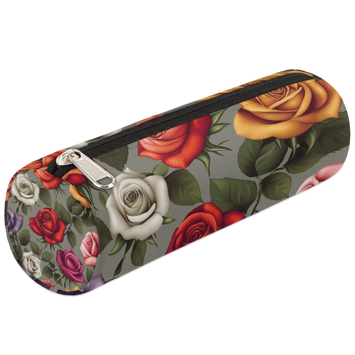 VQUVQV Pencil Cases, Roses Colorful Portable Pencil Case for Girls Boys, School Supplies Pen Pouch for Student Stationery Storage — image 1