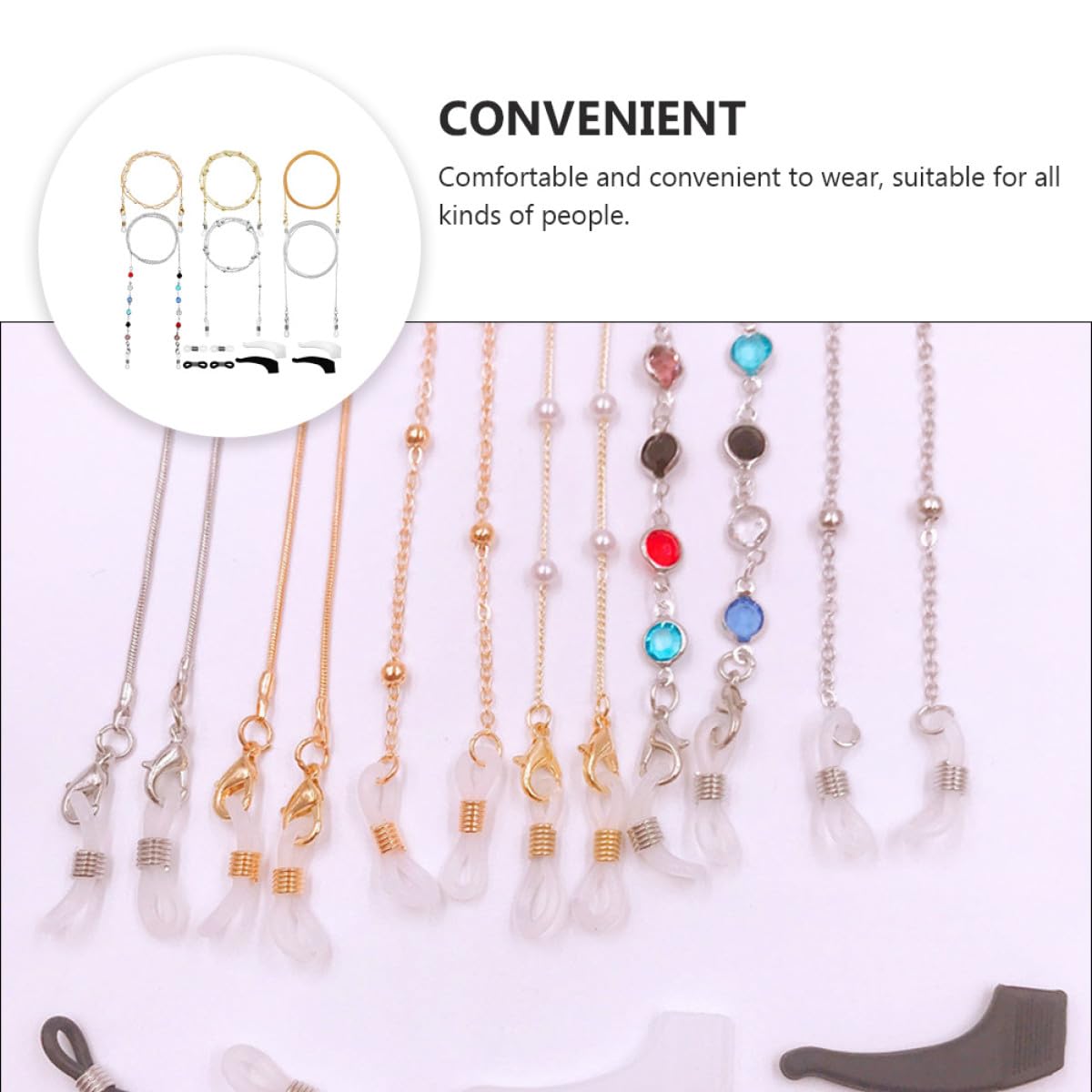 SOIMISS 3sätze Anti-lost Ropes Für Brillen Stabiler Brillenhalter Mit Erstklassigem Material Für Täglichen Gebrauch Leuchtenden Farben Für Einen Ansprechenden Look
