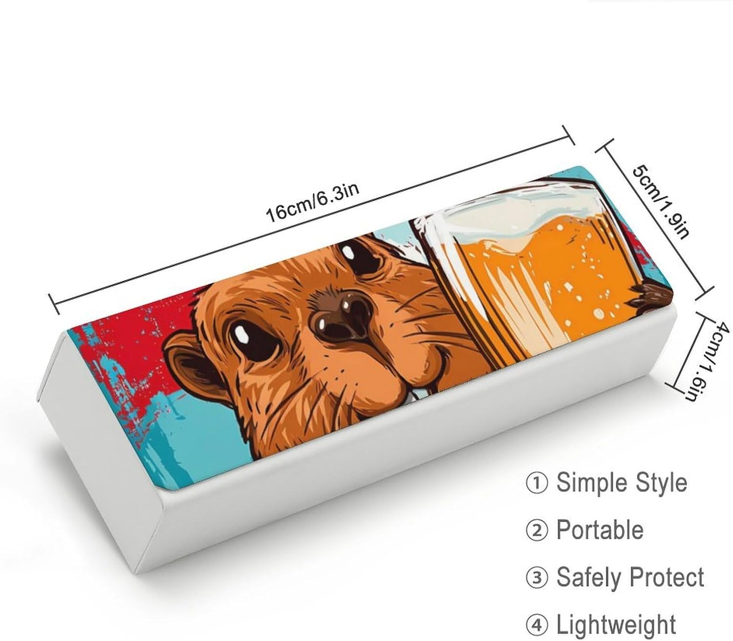 Happy Canada Day Eyeglasses Case with Cleaning Cloth image 2