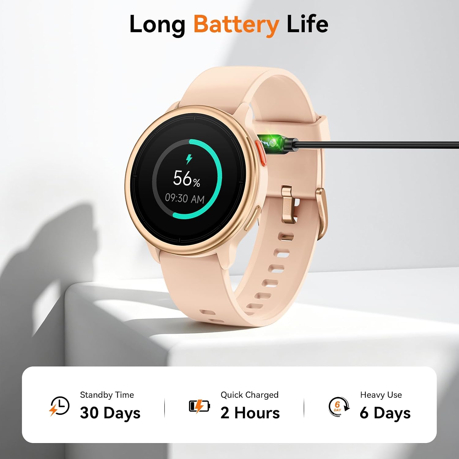 Smart Watch for Women, Answer/Make Call, Fitness Tracker with Heart Rate/Sleep/SpO2 Monitor, Smartwatch for iPhone/Samsung/Android, 110+ Sport Modes, IP68 Waterproof