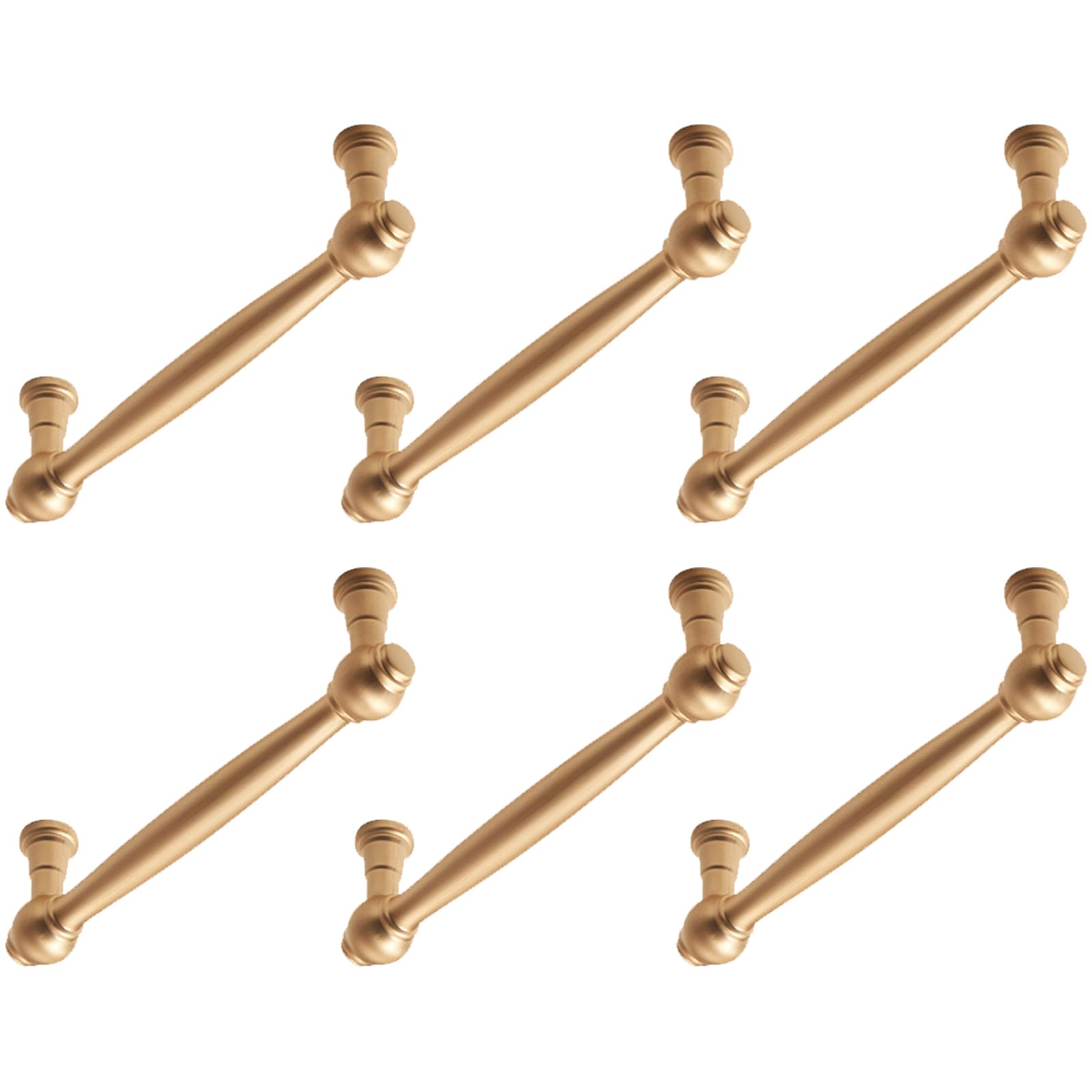 Poignées de tiroir en alliage lot de 6 boutons de meuble anti-oxydation