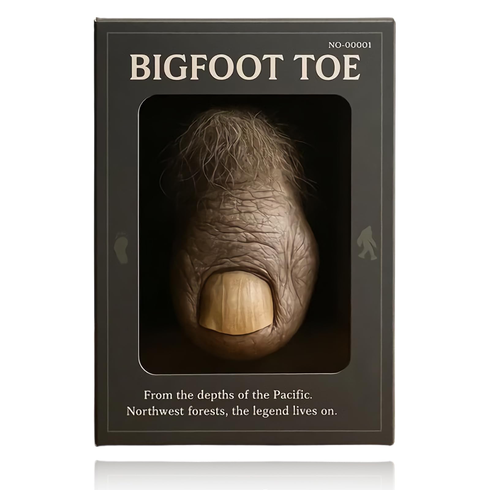 Bigfoot Toe Novelty Collectible, Funny Bigfoot Toe Figurine Decor, Realistic Handcrafted Resin Bigfoot Toe Figurine, Funny Bigfoot Gift for Bigfoot Lovers, Pranksters & Cryptid Lovers (1 PCS)