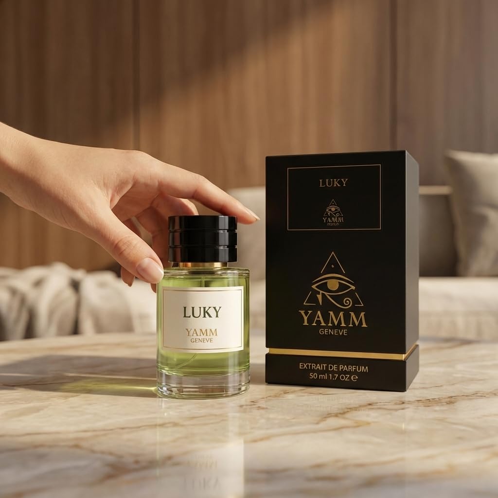 Luky | Estratto di profumo 50 ml | Profumo misto uomo e donna | Mughetto, fiori bianchi e note ozonizzate | fresco, pulito e luminoso | lusso e lunga tenuta