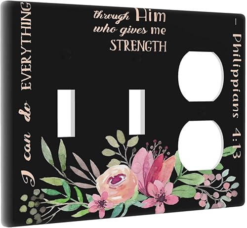 Miniatura 60 de Cubierta de interruptor de luz decorativa de pared de bruja negra Ouija Gótica Esqueleto Calavera 1 banda Placa frontal eléctrica de interruptor