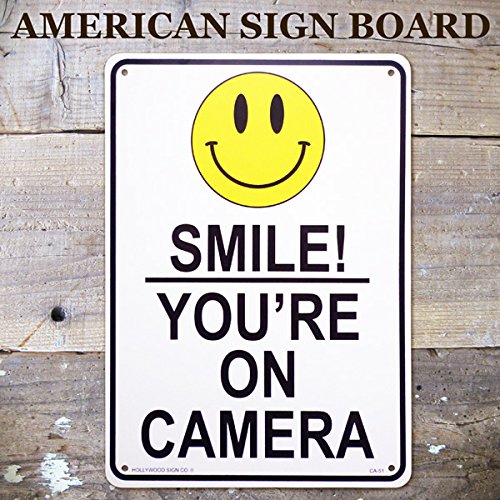 Amazon | 看板 店舗用 アメリカン サインボード スマイル（ smile CA
