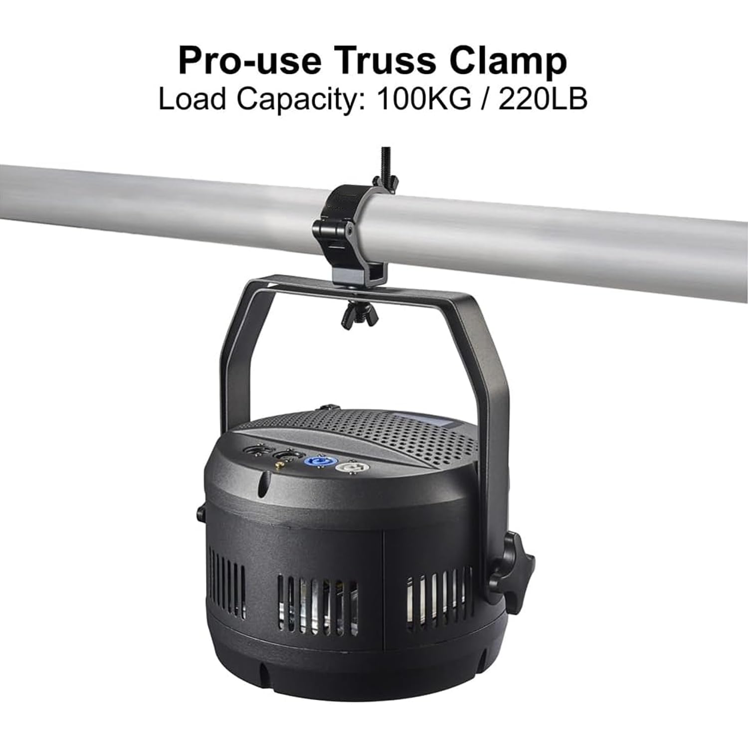 10 Ganci Professionali in Alluminio Nero per Truss 48-52mm - Attacco Rapido per Luci Palco, Eventi e DJ