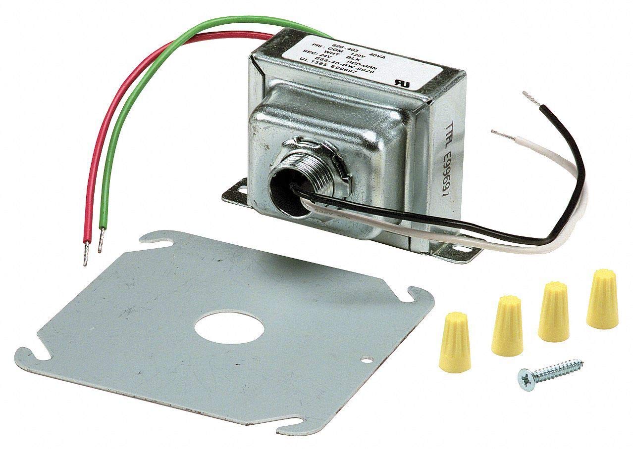 Robertshaw Class 2 Transformer, 40 VA Rating, 120VAC Input Voltage, 24VAC Output Voltage - 620-403