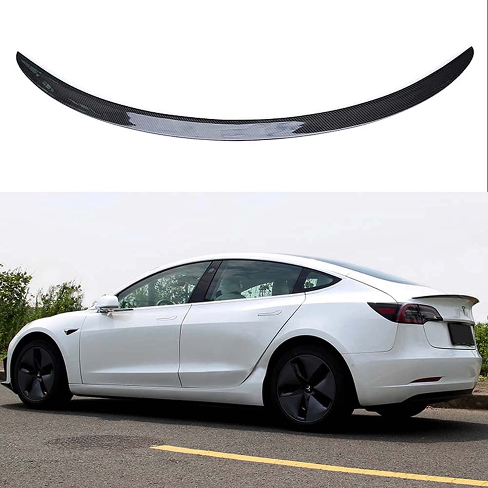 Buy ABS Spoiler,Rear Trunk Boot Spoiler Lids,Carbon Pattern Trunk Lid