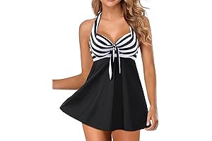 Women's Swimdress with Shorts for Modest Coverage and Sun Protection