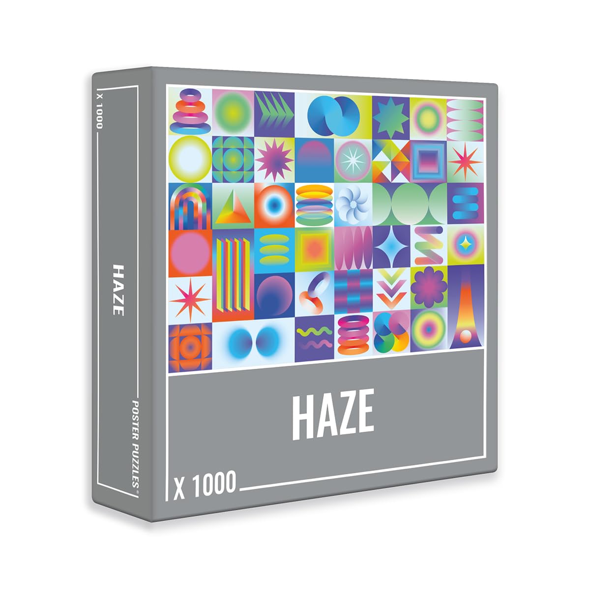 Cloudberries Haze Puzzle, 1000 Piece Colourful Puzzle for Adults, Neon Gradient Jigsaw for Grown Ups