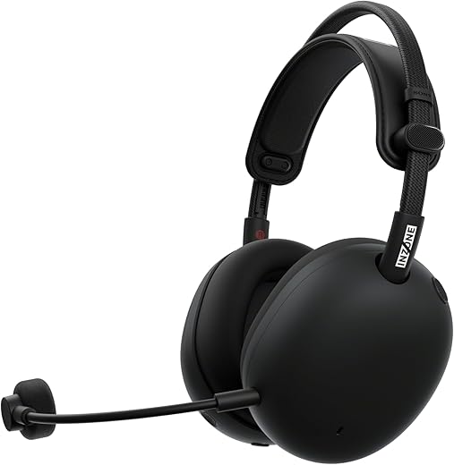 Sony INZONE H9 II Wireless Noise Canceling Gaming Headset, WH-1000XM6 Drivers, Lightweight, Detachable Cardoid AI Mic, 2.4GHz and Bluetooth, Soft…