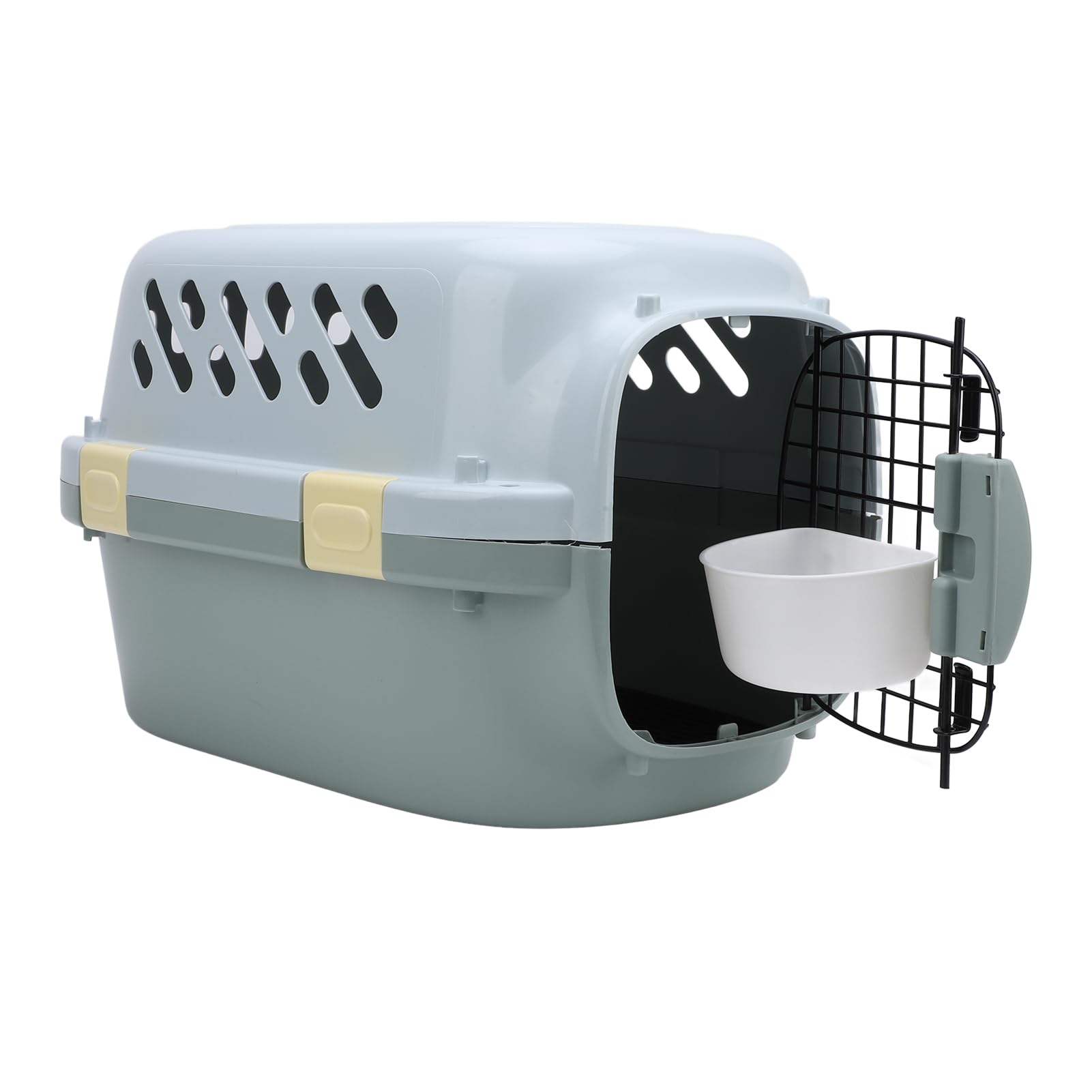 RIZGHWOY Trasportino da Viaggio per Gatti di Grandi Dimensioni Porta Rigida con Chiusura a Chiave Ventilazione su 4 Lati Trasportino Portatile per Cani per Viaggiare in Auto o in Aereo (S 5,7 pollici)