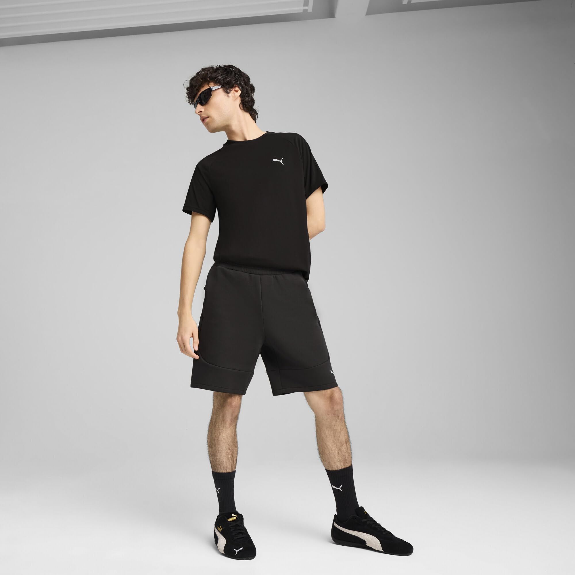 PUMA - Evostripe Shorts 8" Dk, Pantaloncini Lavorati a Maglia Uomo