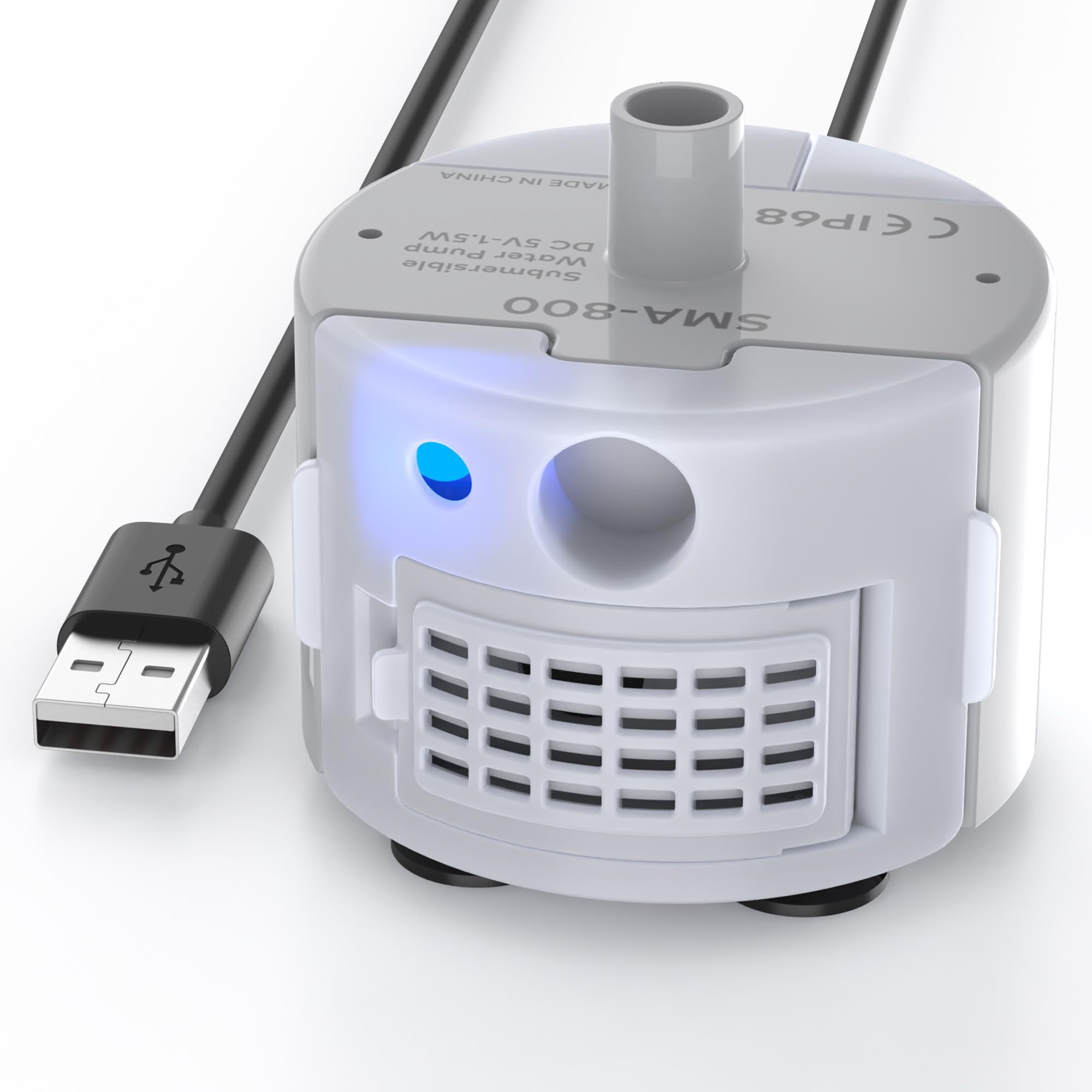 FOFNON Cat Water Fountain Pump, Ultra-Quiet, LED Light, IP68 Waterproof, Low Energy Consumption, Suitable for "B0CL4WMX6Z" & "B0CLGPCNHN"