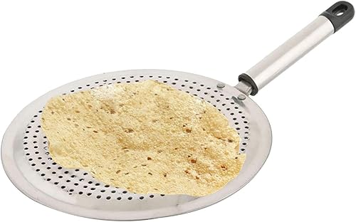 Miniatura 2 de Red de asado de acero inoxidable, asador de alambre de acero inoxidable, tostador, estante de cocina para papad y khakras, para hornear rotis y