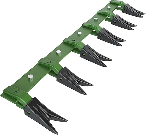 Garvee Barra de dientes de cubo resistente de 46 pulgadas diseñada para tractores subcompactos, no requiere perforación, se adapta a bordes de corte