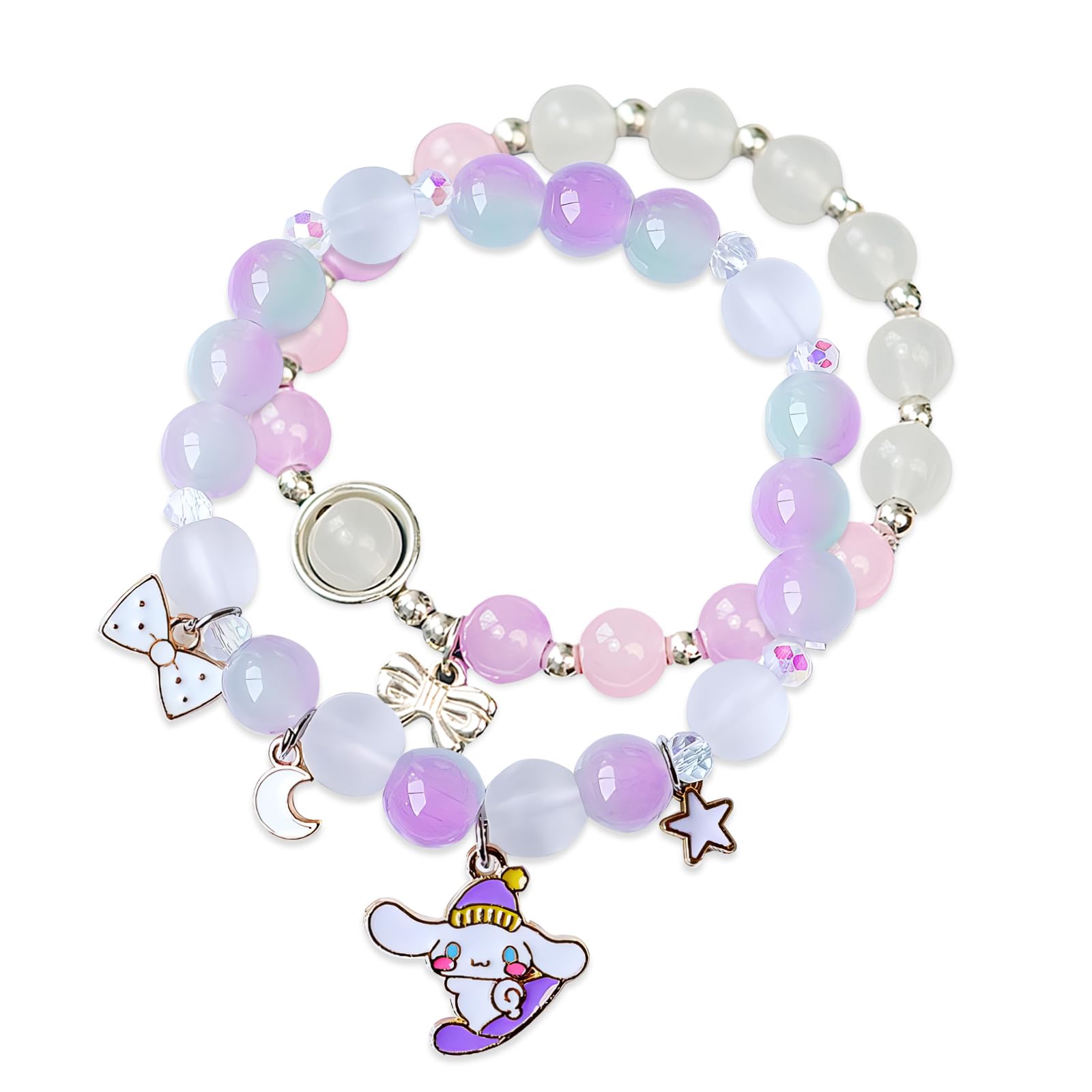 TecoKart ® 2 Pcs Crystal Bead Bracelet for Woman Girls, Cute Cinnamoroll Charm Bracelets for Girls, Cartoon Kawaii Elastic Friendship Bracelet for Kids Women Girls Teens Jewelry Gifts (B0DBTXWQ6J) Amazon Price History, Amazon Price Tracker