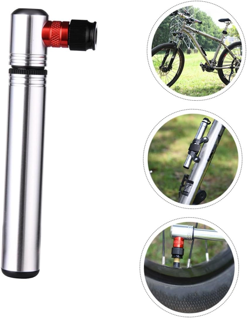 Abaodam Portable Mini Bicycle Tire Pump 120PSI High Pressure Inflator Aluminum Alloy Handheld Air Pump for Cycling Compatible Valves for Sports