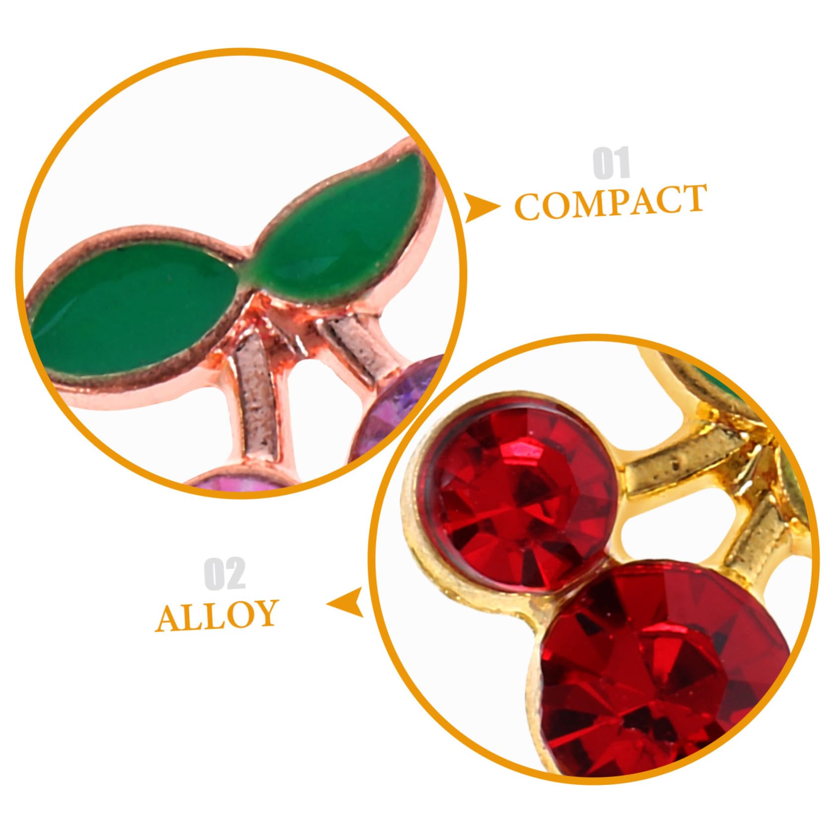 5 Set Charm Per Unghie Decorazioni Con Design Per Nail Art Per Unghie Naturali E Facili Applicare E Condividere Con Amiche 32 Pezzi*5
