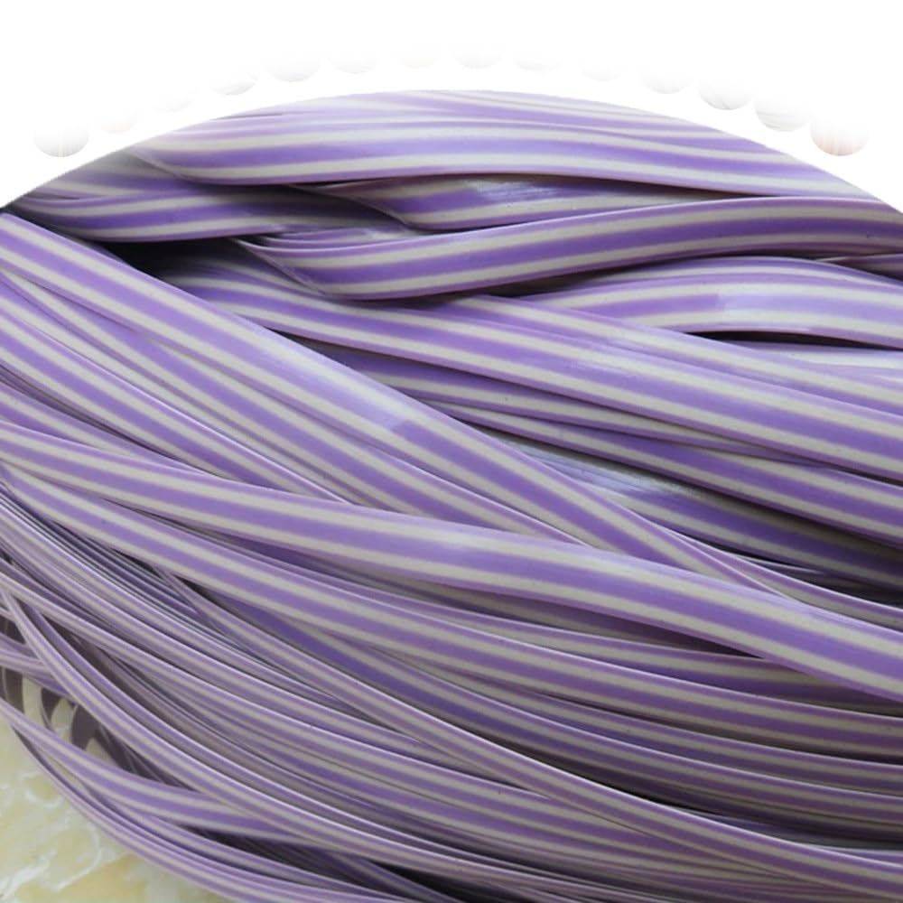 Kit de réparation en rotin de 197 pieds for meubles de patio, bande plate en osier PE synthétique de 8mm, 1 pièce(Purple)