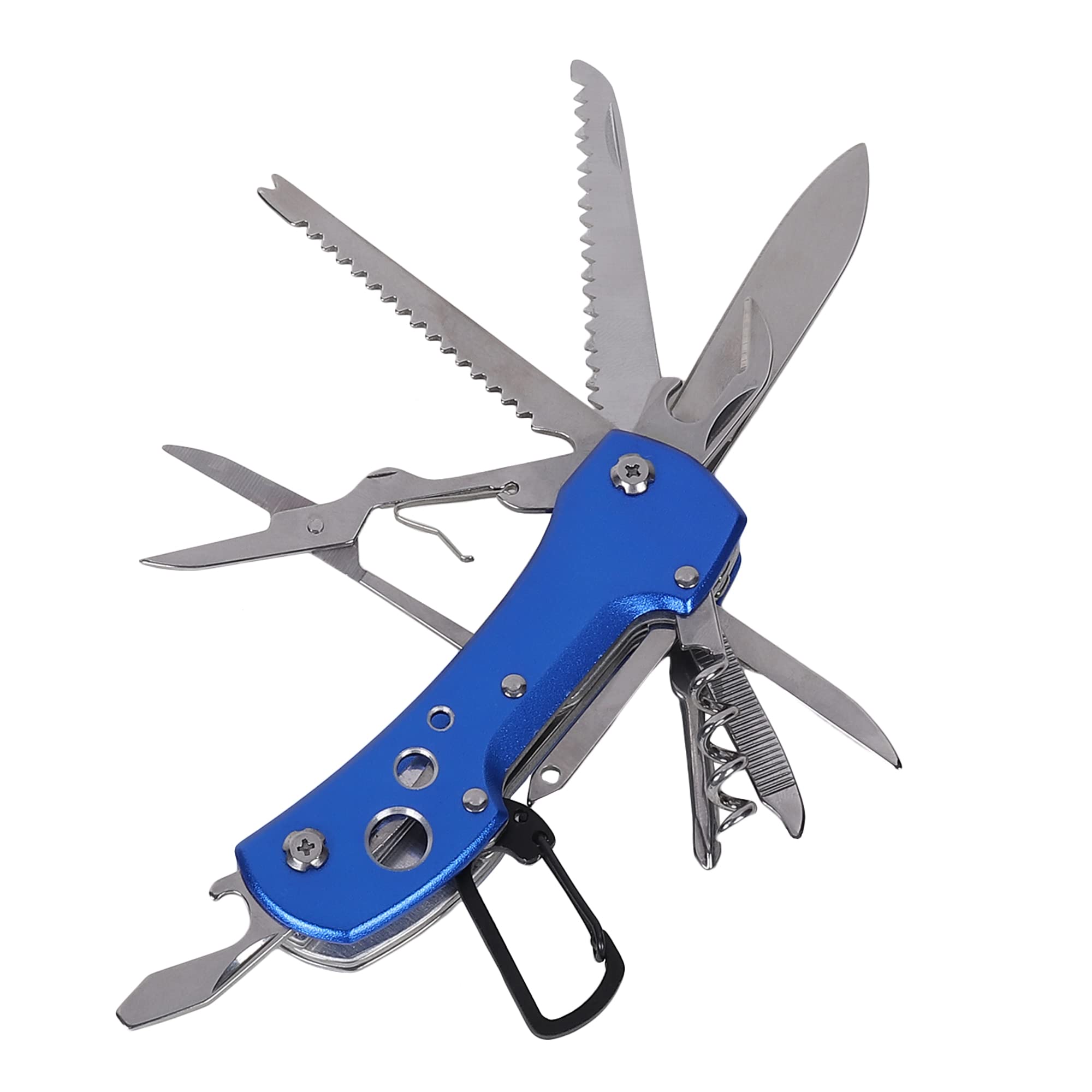 WESTONWINGS Multi Functional Portable Pocket Utility 15 in 1 All in One Tools Wire Cutter Pliers Bottle Opener Screwdriver Set for Indoor Outdoor- Blue & Silver (B0B3W4CCMV) Amazon Price History, Amazon Price Tracker
