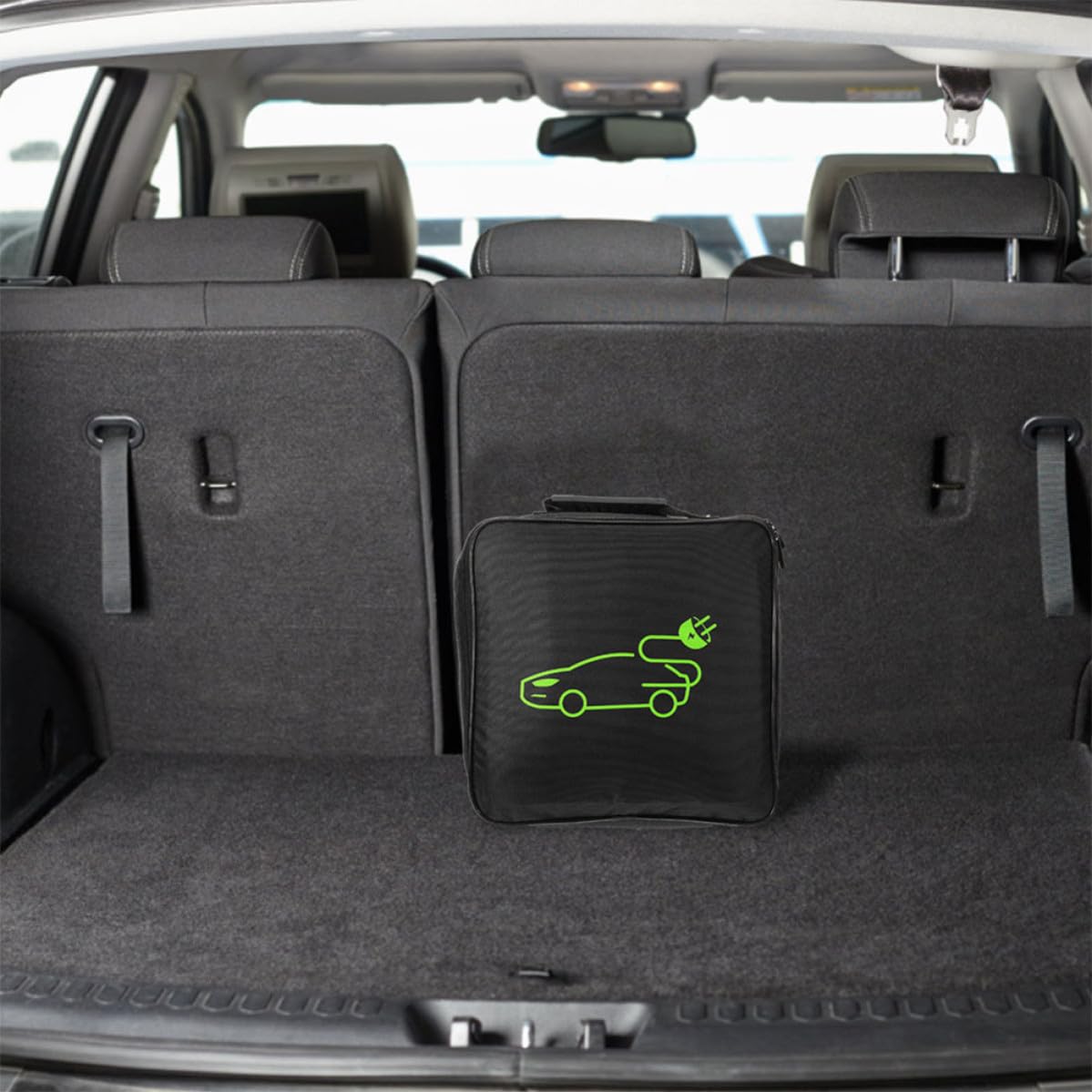 iplusmile Bolsa Organizadora de Cables para Coche, 2 Piezas, Gran Capacidad, de Tela Oxford y Algodón, Adecuado para Mantener Ordenado el Maletero