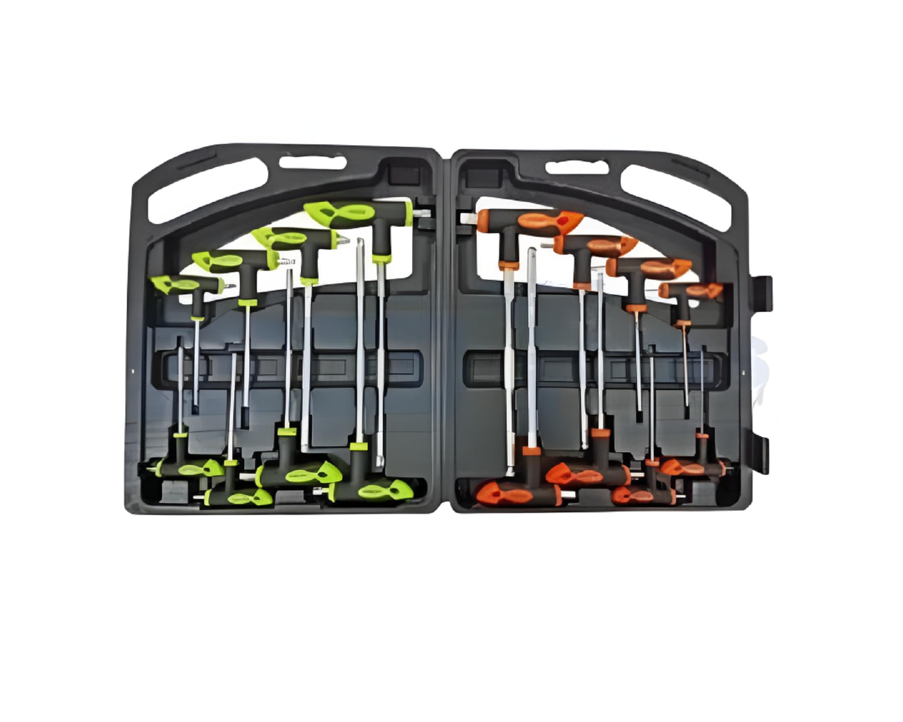Dunnet Tools 16-Piece Hex and Star T-Handle Drive Set | Allen Key Set with Rubber Grip | Torx Screwdriver Kit | Precision Tool Set for Professional and Home Use | Includes T-Handle Ratchet Screwdriver