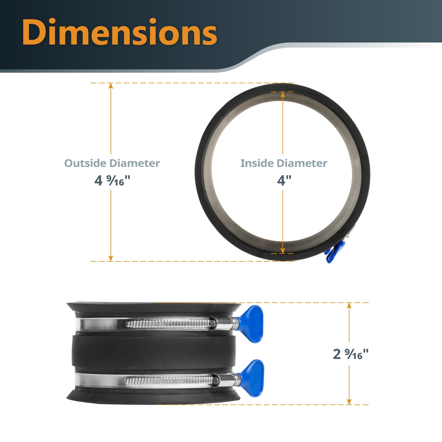 Amazon.co.jp: POWERTEC 4インチから2-1/2インチレデューサーと