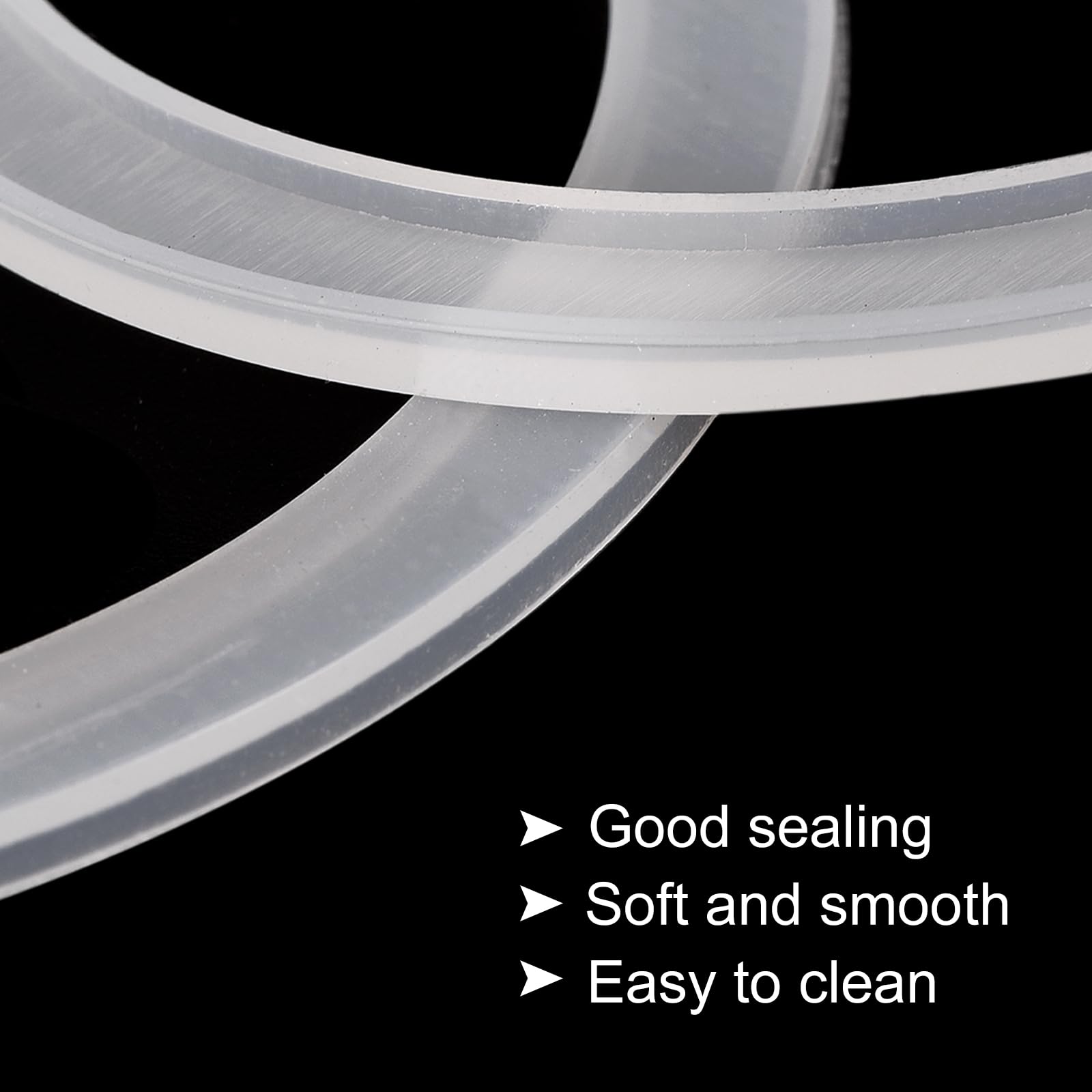 QUARKZMAN Silicone Guarnizioni per Mason Barattolo, 12pz - Gomma Guarnizione per Vetro Barattoli, Standard Bocca Perdita A prova Adatto Inscatolamento Coperchi (Bianco