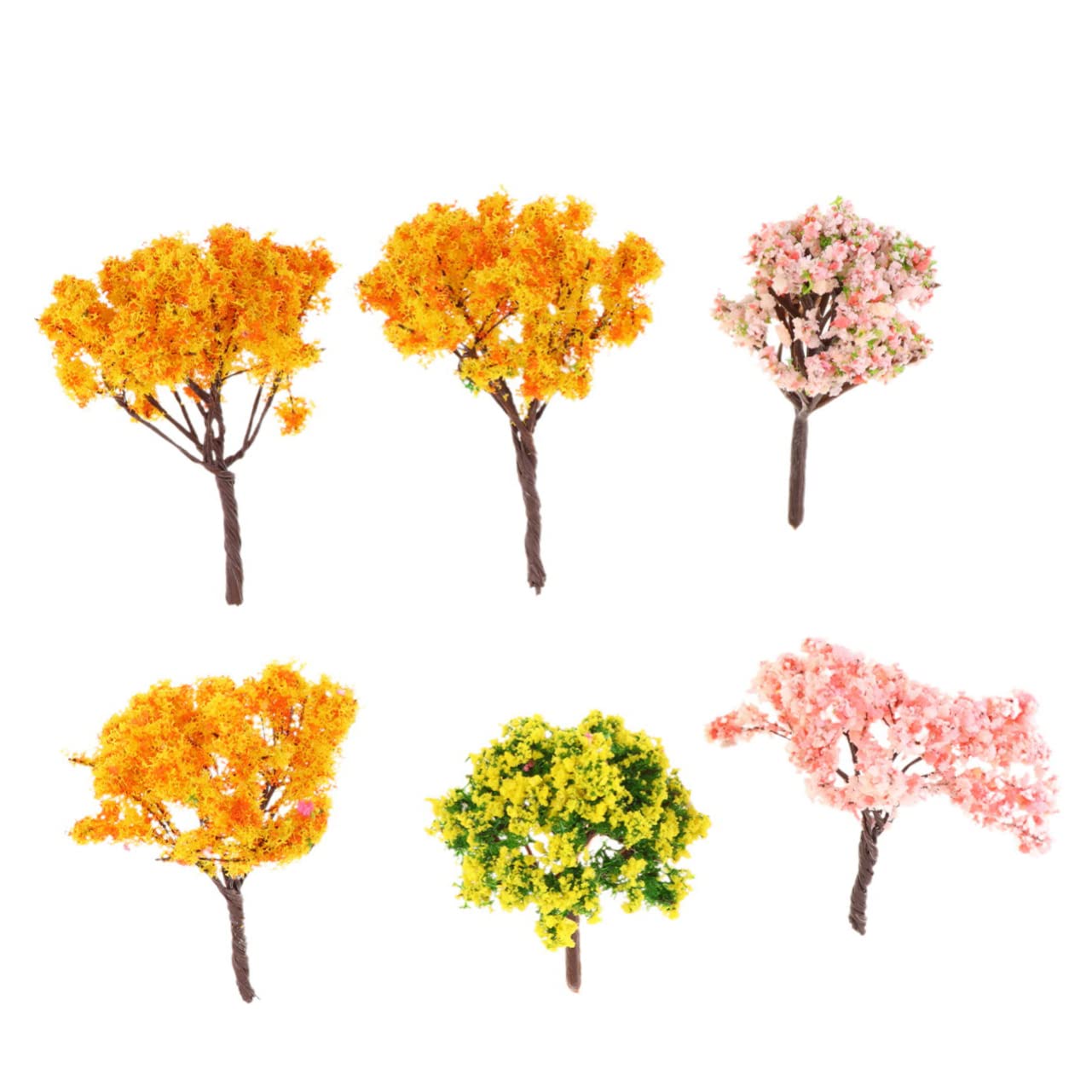 STOBAZA 81 STK Mikro-landschaftsdekoration Künstliche Modellbahnlandschaft Bäume Mini-künstliche Pflanzen Zubehör Für Mikrolandschaften Heimdekoration Bonsai-baumschmuck Miniatur