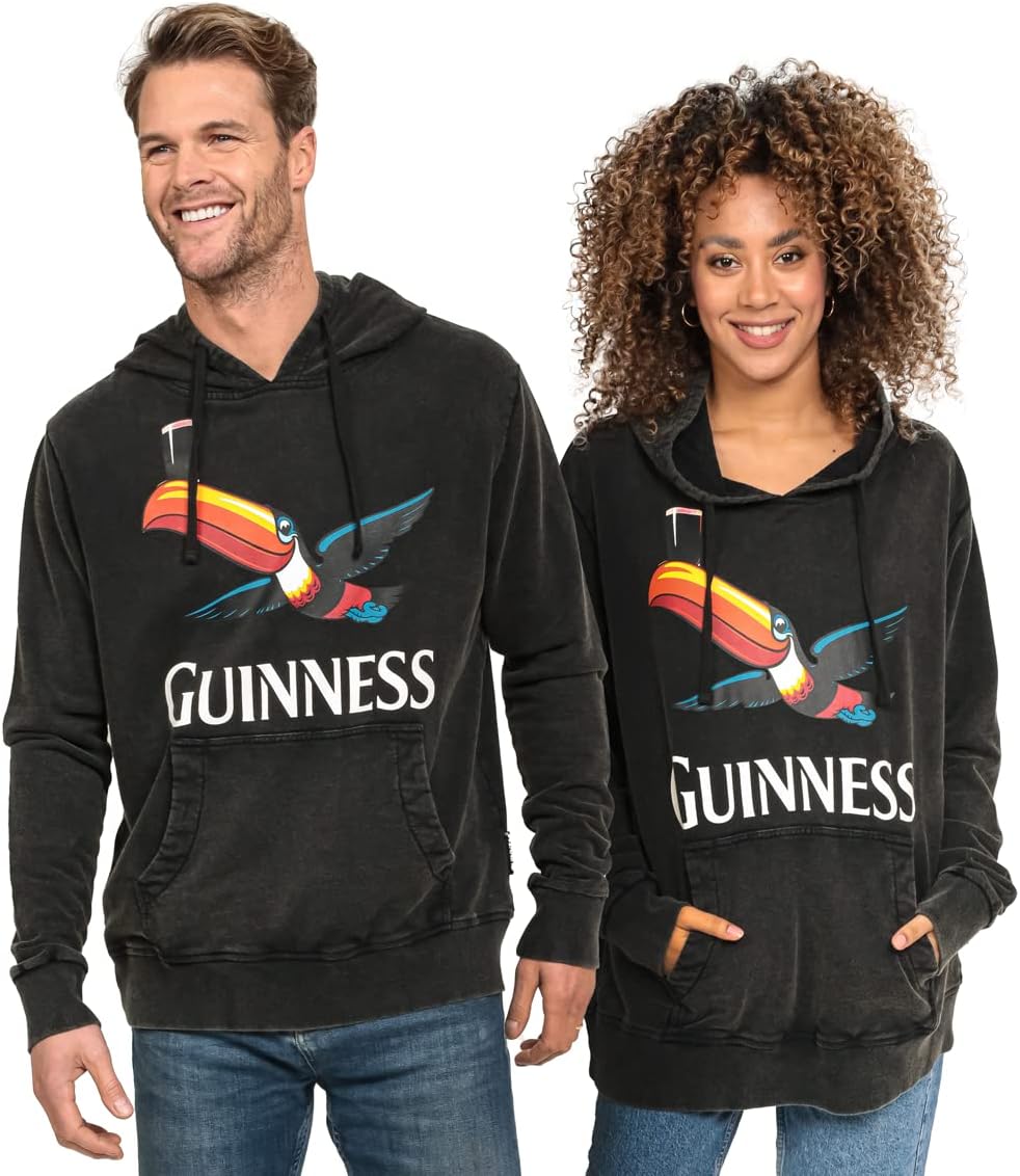 Guinness Distressed Premium Cotton Toucan Unisex Hoodie | Sweatshirts for Men and Women - Image 8
