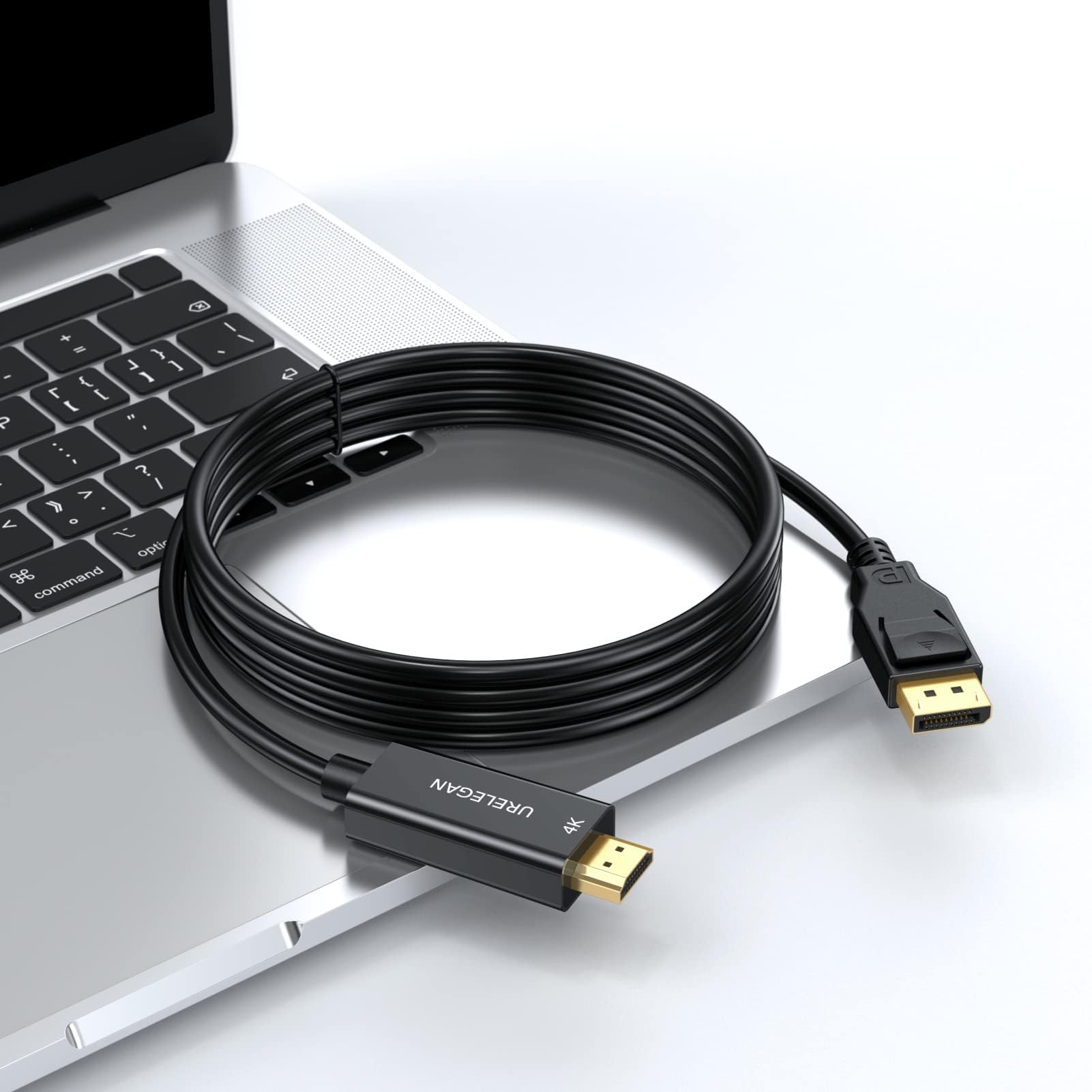 Lot de 10 câbles DisplayPort vers HDMI 4K 4K DP vers HDMI HDTV - Port d'affichage unidirectionnel vers HDMI compatible avec TV, Dell, moniteur, projecteur, bureau, AMD, Lenovo, HP, ThinkPad et plus
