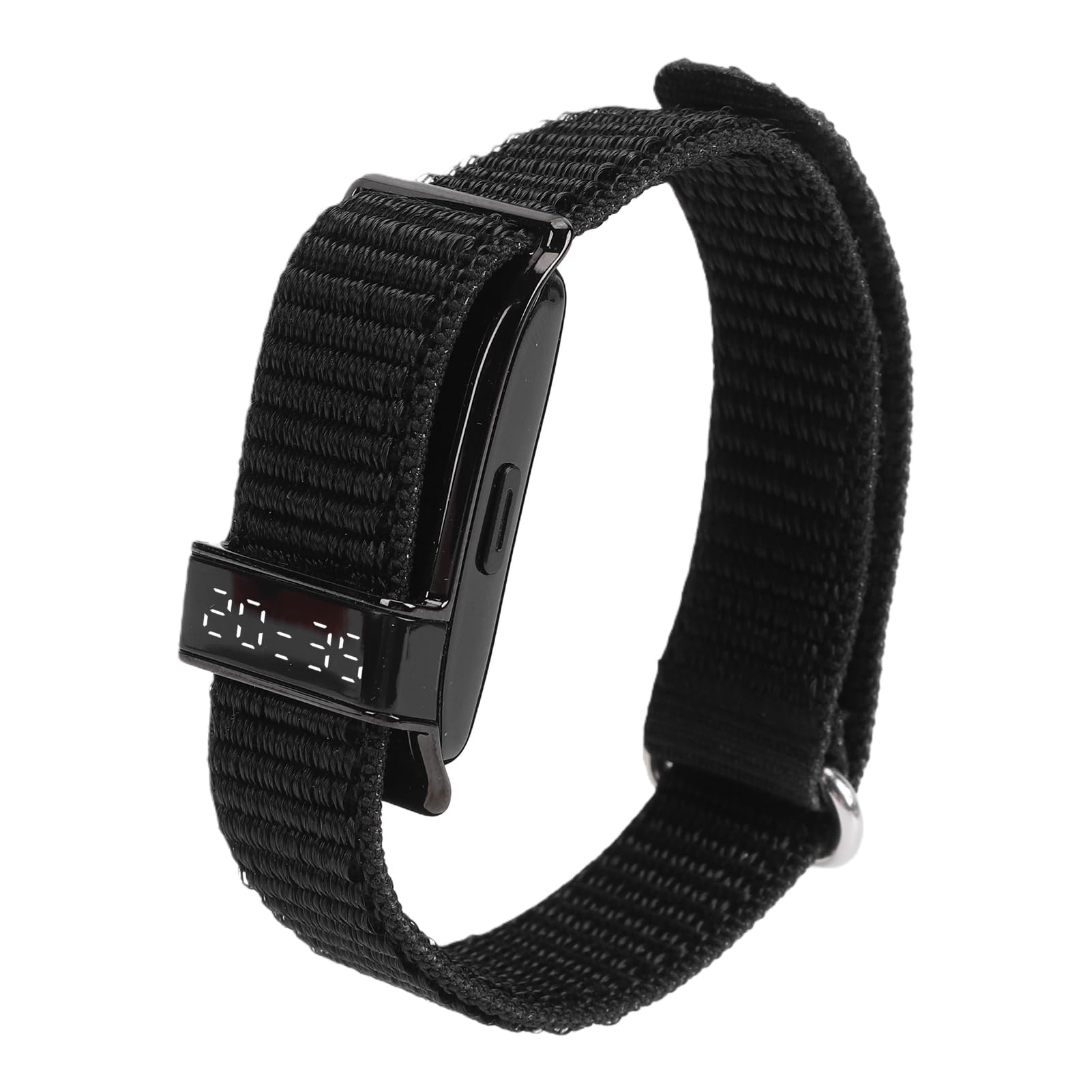 Fitness-Tracker, Intelligentes Armband mit Gesundheitsüberwachung für Alle Altersgruppen, Nylon, IP68 Wasserdicht (Black)
