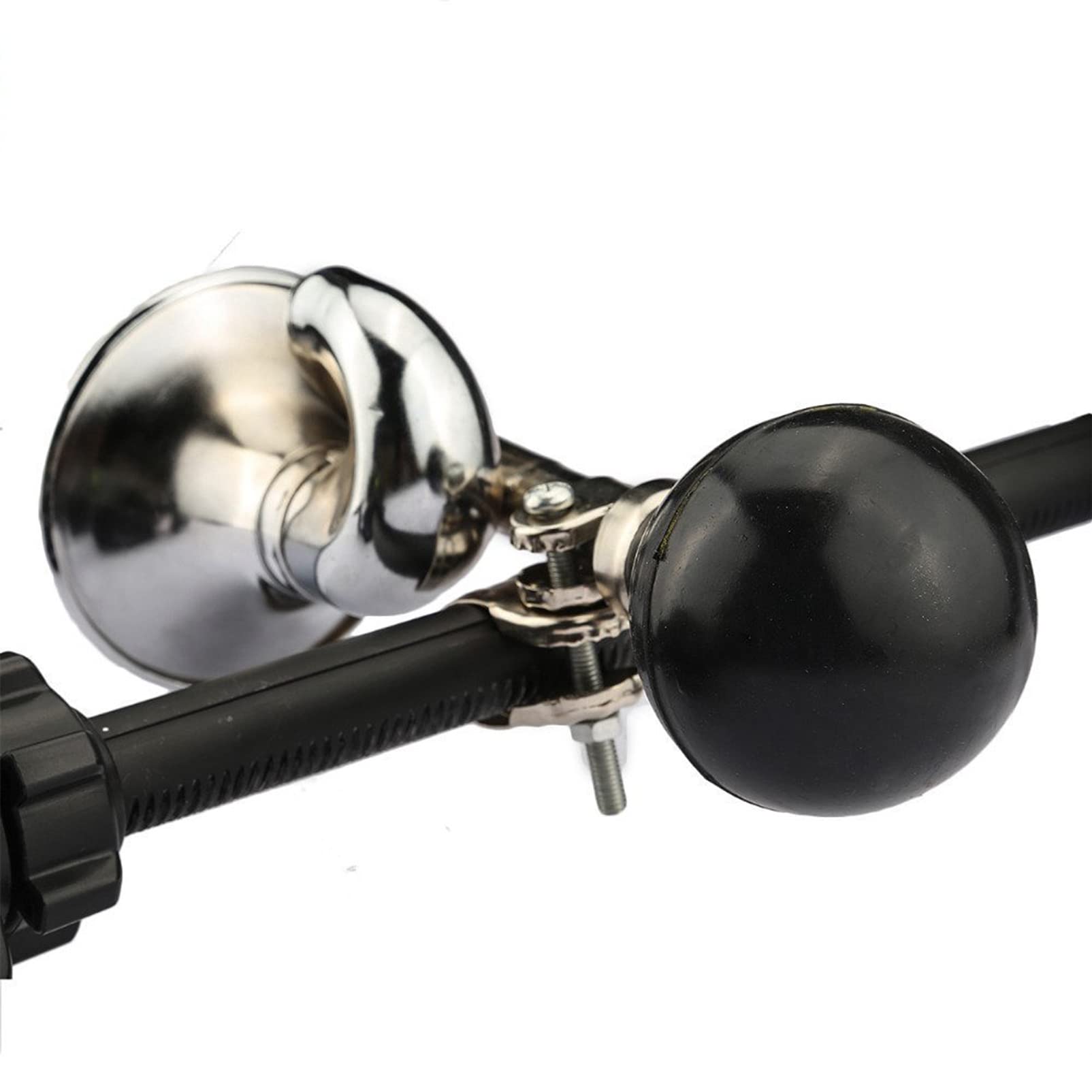 Clacson per Bicicletta in Metallo con Morsetto Regolabile 180x75x65mm