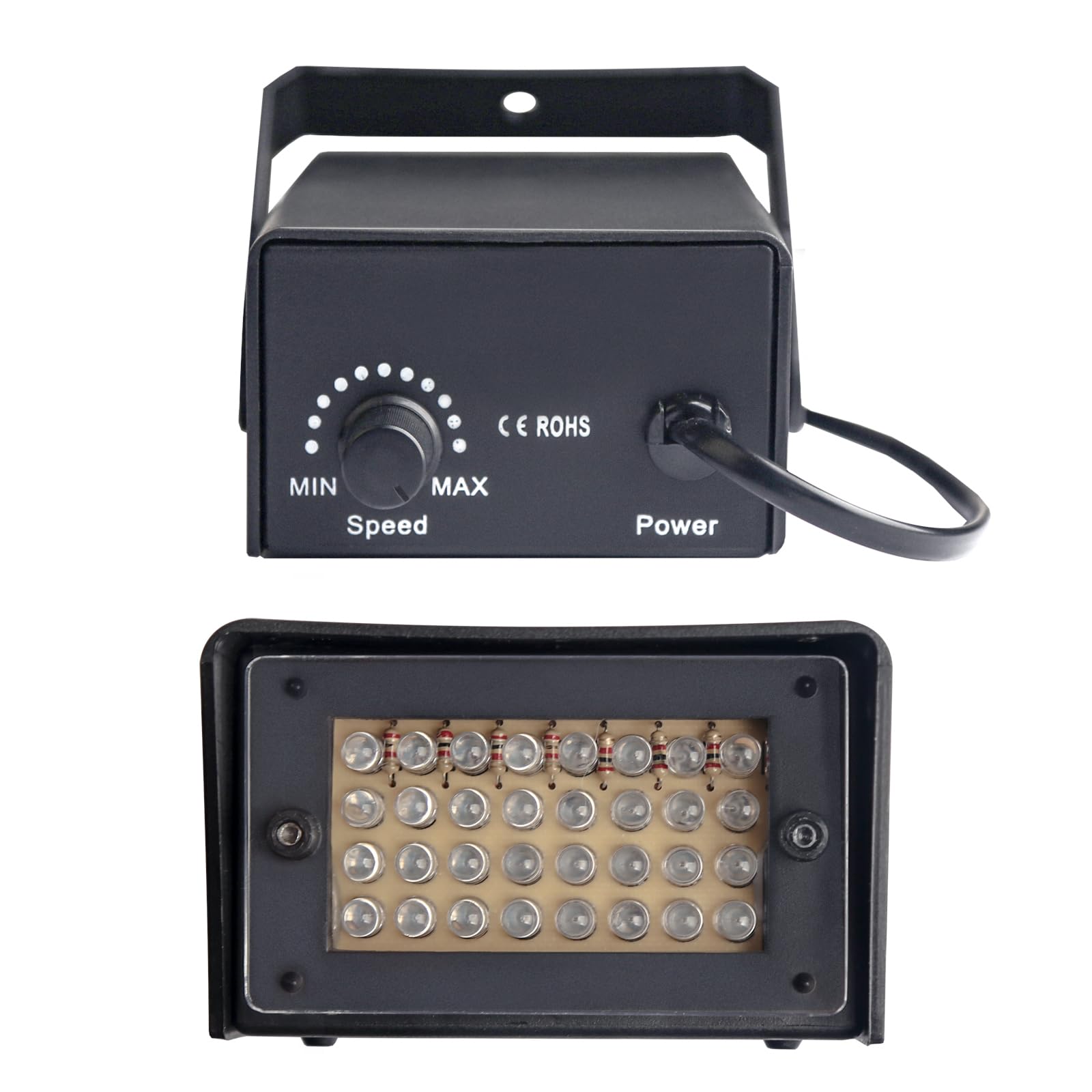 2 Pacchetti Mini Luce Stroboscopica 32 LED Lampada Stroboscopica Rossa Luci Discoteca per Casa Luce Stroboscopiche