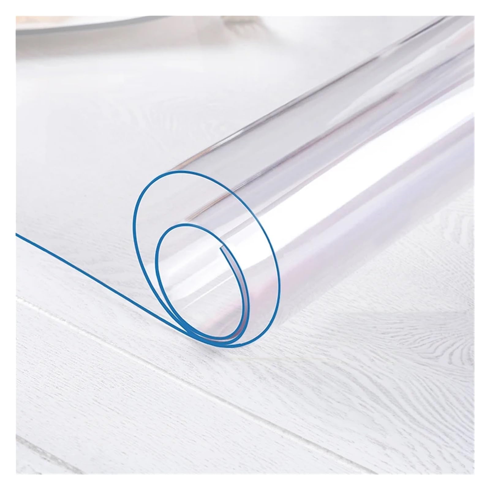 Clear Table Protector PVC Transparent Table Mat Waterproof, Oil-Resistant Soft Glass For Indoor/Outdoor Dining And Coffee Tables(Width 180,Height 55)