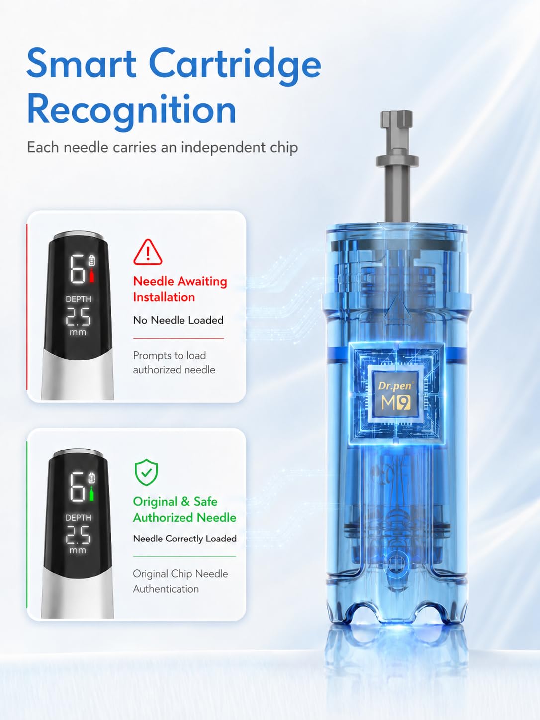 dr pen M9 microneedling Pen – 2026 Dermapen con ajuste automático y preciso de longitud de la aguja, para el crecimiento del cabello, antienvejecimiento, estiramiento de la piel, aclaramiento de