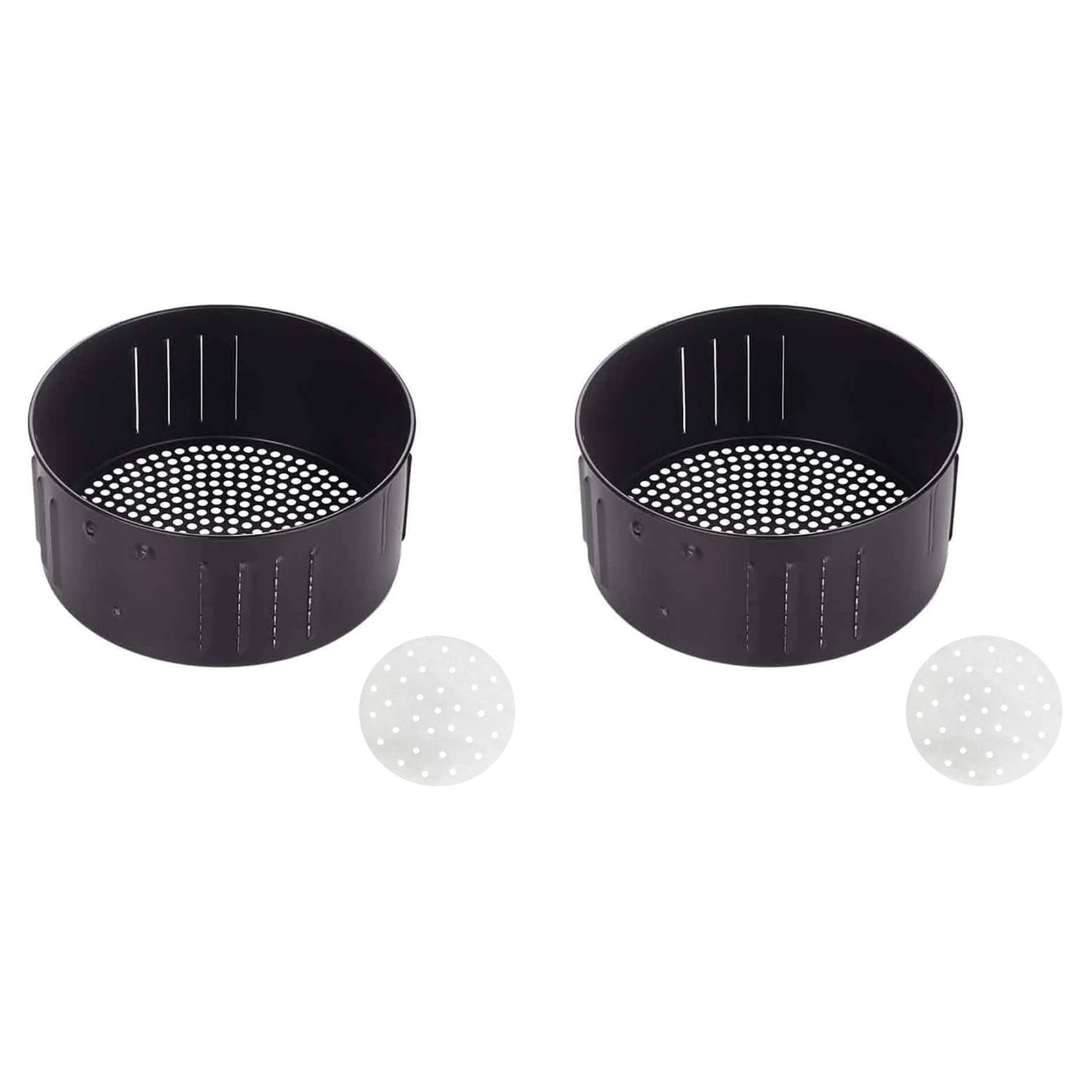 Hndhbfgrt 2X Air Fryer Replacement Basket,for All Air Fryer Oven,Air Fryer Accessories,Non-Stick Fry Basket,2.6L